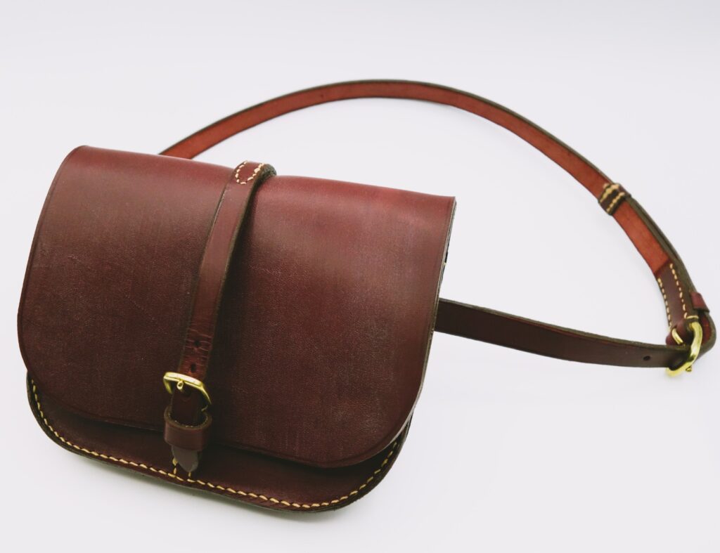 Sac en cuir tanné végétal d'Aurélie Malfait